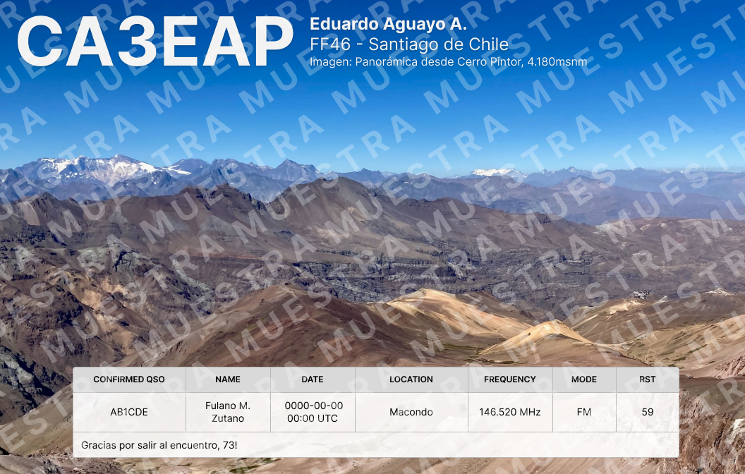 Imagen de QSL card de CD3EAP