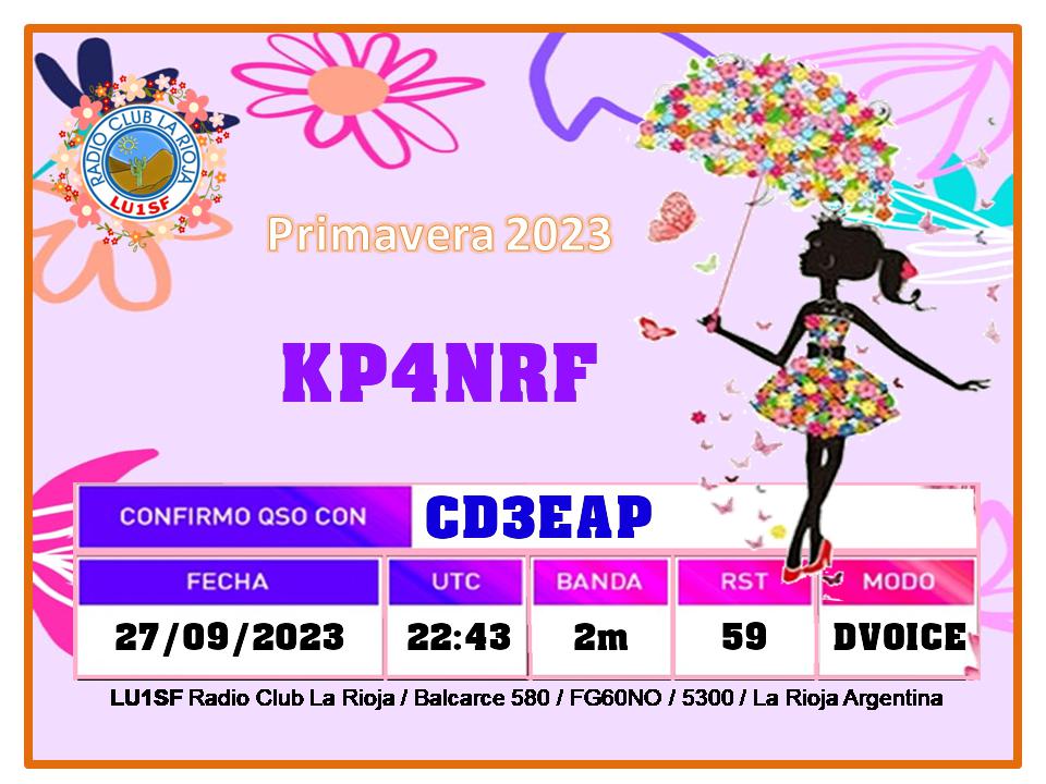 Imagen de tarjeta QSL de KP4NRF