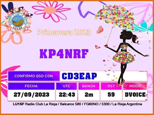 Imagen de tarjeta QSL de KP4NRF