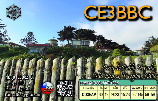 Imagen de tarjeta QSL de CE3BBC_